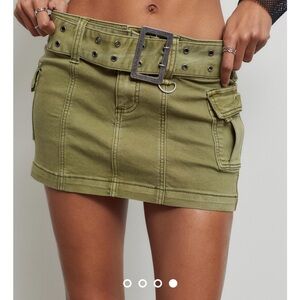 UO Belted mini skirt